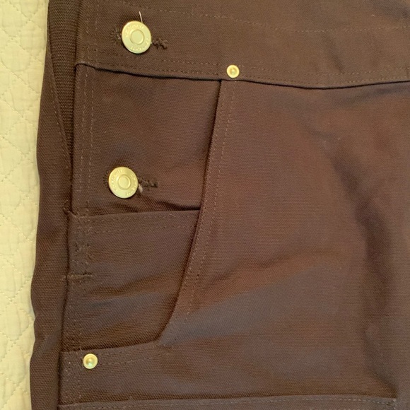 Carhartt Dark Brown Relaxed
Fit Heavy Duck Bib Overalls 38 x 36 - Picture 8 of 10